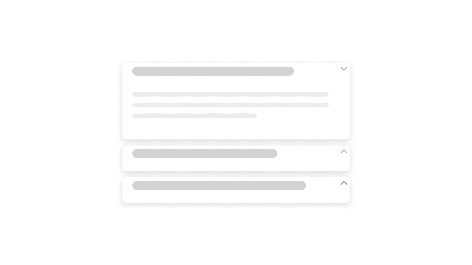 Accordions component preview